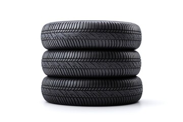 Tires wheel car white background.