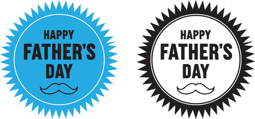 Happy father's day celebrating dads with unique badge designs greetings © TANIA