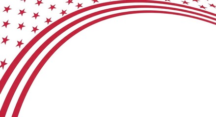 Obraz premium Usa flag day celebration vibrant patriotic stripes and stars abstract background for american independence day