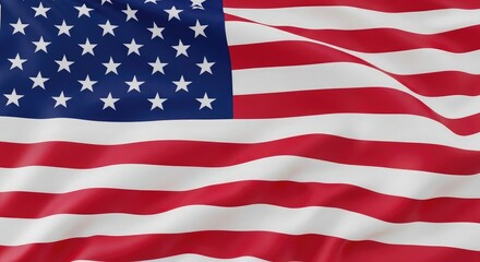 Obraz premium Usa flag day celebration vibrant american flag waving patriotic symbolism and national pride