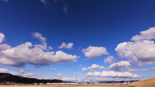 HD High‑Contrast Timelapse of Thick Clouds Moving from Left to Right (No Audio)