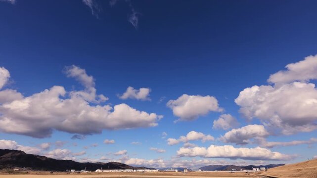 HD Timelapse of Thick Clouds Moving from Left to Right (No Audio)