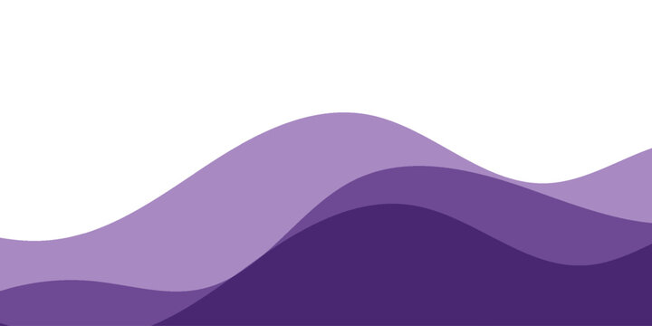 Minimalist Banner Purple and White Background with Dynamic Wavy Lines and Fluid Gradient Shapes. Modern creative trendy design in vector illustration