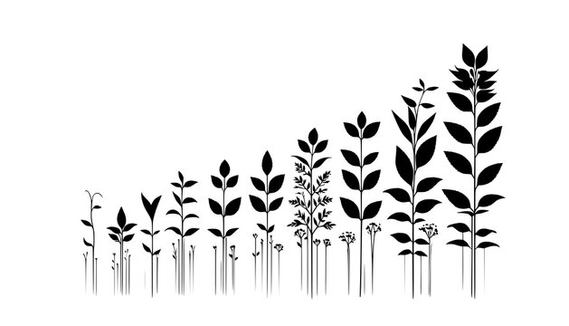 grass silhouette vector