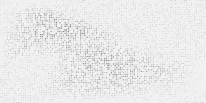 Elegant pattern with black polka dots of small and large scale. Splatter background. Black glitter blow explosion and splats on white. Grunge texture. Vector illustration
