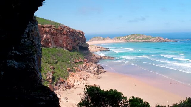 Ancient cave and scenic coastal features at Robberg Nature Reserve, Garden Route