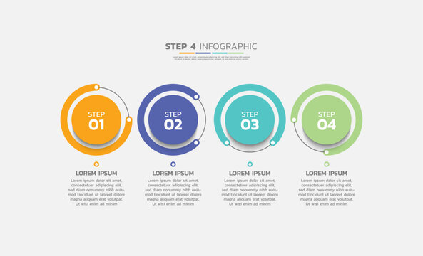 Presentation business abstract background infographic template colorful