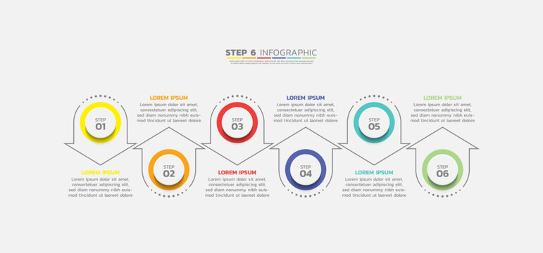 Presentation business abstract background infographic template colorful