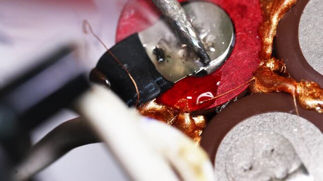 Repairing electronic components in a workshop setting