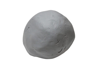 Fototapeta premium A ball of clay sits on top of a table, ready for shaping and molding