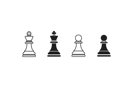Chess Pieces King and Pawn