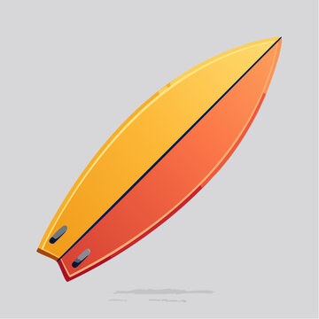 Colorful Surfboard Illustration