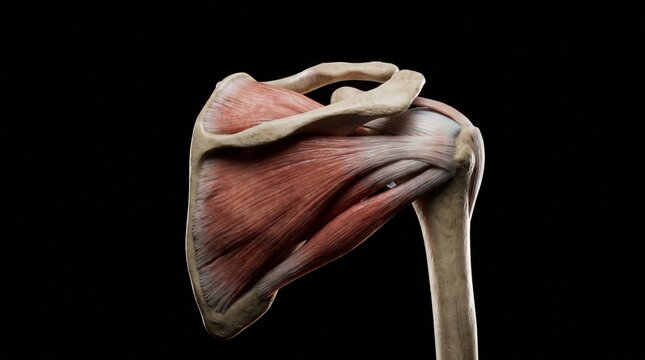 Human Shoulder Joint and Rotator Cuff Anatomical Model
