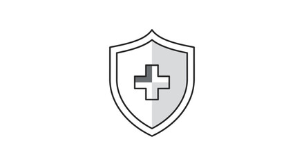 Obraz premium Medical Protection Shield Icon.