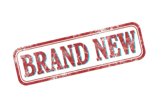 Vibrant new brand launch with pixel art ribbon design isolated on white background