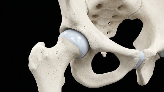 Realistic 3D Medical Animation of Human Hip Joint - Pelvic Anatomy - 4K