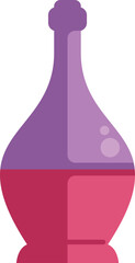 Fototapeta premium Potion bottle containing purple and pink liquid, ideal for fantasy and alchemy themes