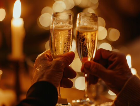 Celebratory Champagne Toast