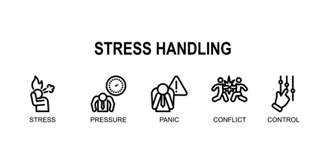 Fototapeta premium Stress Handling,Techniques and methods to manage pressure effectively, maintain focus, and improve performance in demanding situations