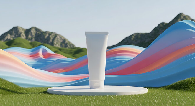 Inflatable colorful water slide for outdoor fun and activities