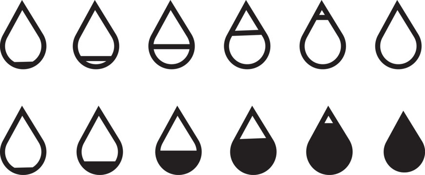 Priblack, illustration, collection, white, minimalist, tear, background, vector, design, teardrop, droplet,nt