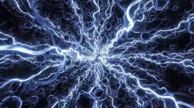 Synaptic Rewiring Neural Connection Brain Neuroplasticity Animation