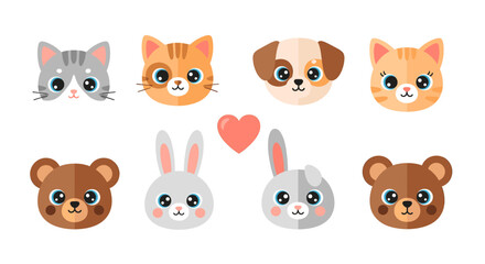 Obraz premium A charming cartoon bear portrait conveys warmth and playfulness. Ideal for children's products, websites, or marketing materials needing a friendly to