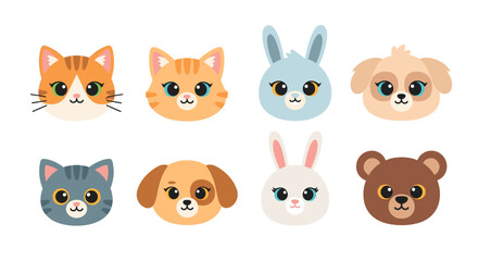 Fototapeta premium A cheerful cartoon cat peeks out, conveying playfulness and warmth. Perfect for children's content, social media, or adding a friendly touch to design