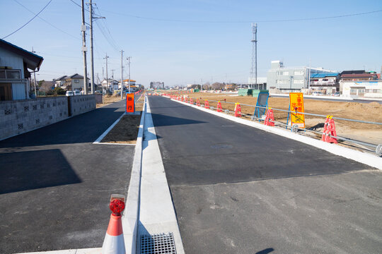 道路工事の様子