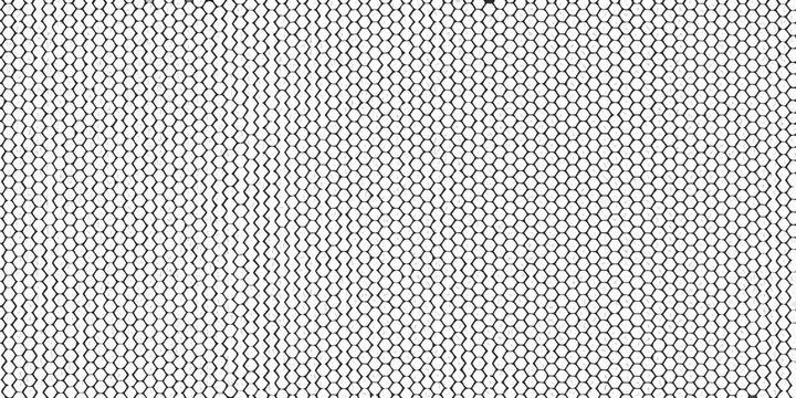 Close up of a black netting texture against a bright white background