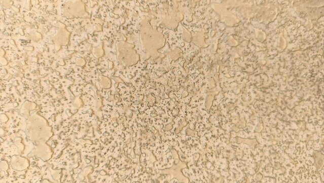 Beige Knockdown Stucco Wall Texture Background