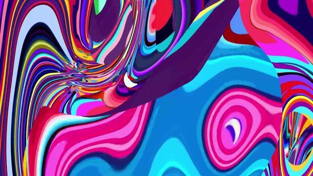 Vibrant abstract colorful swirl pattern with dynamic movement