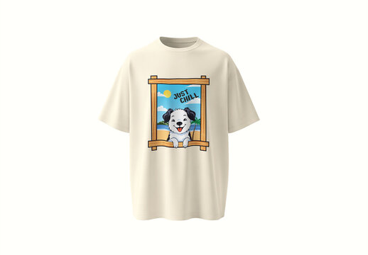 Summer Drop Shoulder T-shirt Design