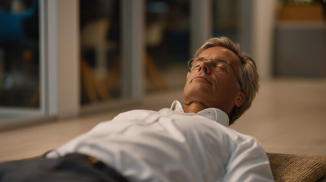 Founder lying flat on the floor of a customer service center listening to recorded calls, radical user empathy exercise, startup customer obsession practice, consumer insight gathering behavior, fou