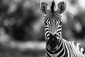 Naklejka premium Zebra wildlife zebra animal.