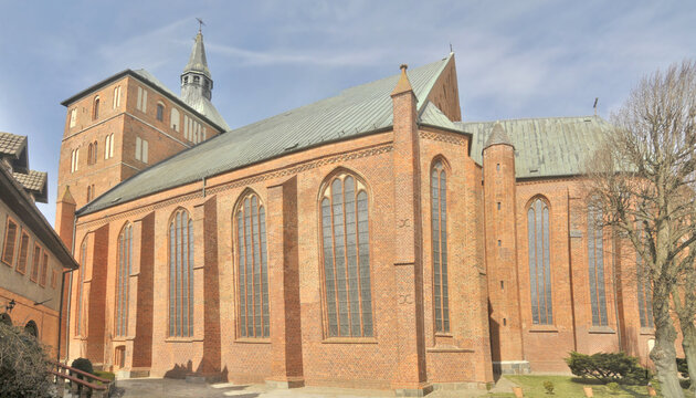 The Co-Cathedral Basilica of the Assumption of the Blessed Virgin Mary also called Kołobrzeg Cathedral located in the city of Kołobrzeg in Poland