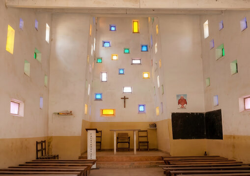 Modern church on the road to Tundavala, Huila Province, Lubango, Angola
