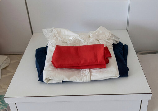Pioneer uniform in Songdowon international children camp, Kangwon Province, Wonsan, North Korea