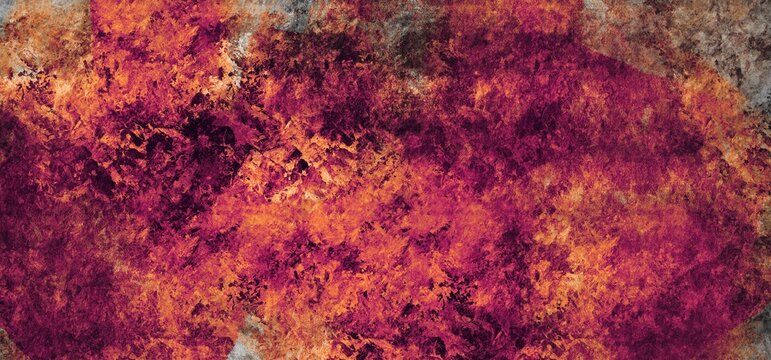 Warm maroon and orange abstract grunge texture background