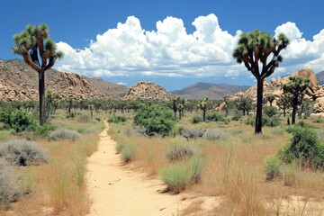 Fototapeta premium Joshua Tree landscape tree wilderness.