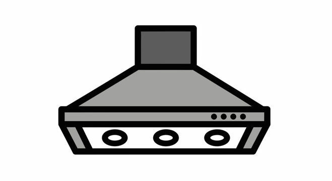 Kitchen Range Hood Ventilation System.
