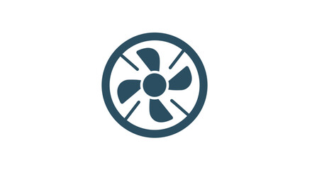 Fototapeta premium Fan Blade Icon Symbol Design.