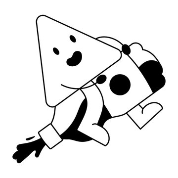 Glyph style icon representing work celebration