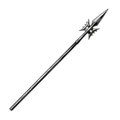 Naklejka premium Medieval Star Shaped War Battle Weapon.