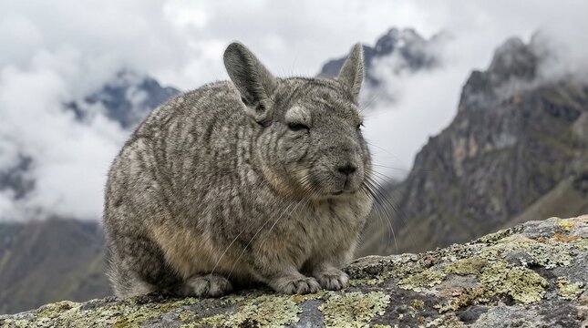 Viscacha on a rock