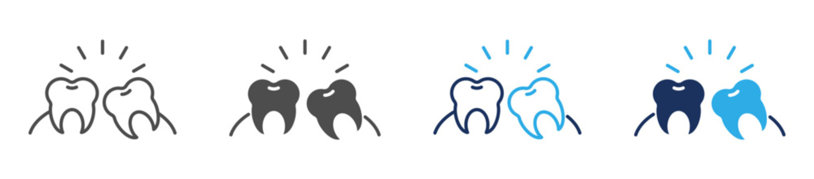 dental impact multi purpose icon set