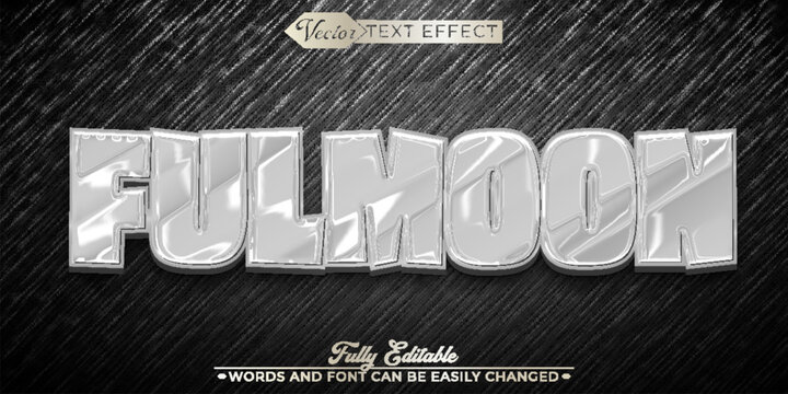  Mystic Full Moon Lunar Night Typography Vector Fully Editable Smart Object Text Effect