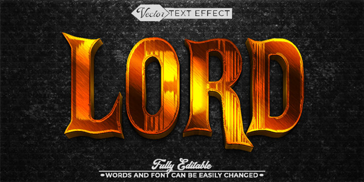  Majestic Lord Royal Divine Typography Vector Fully Editable Smart Object Text Effect