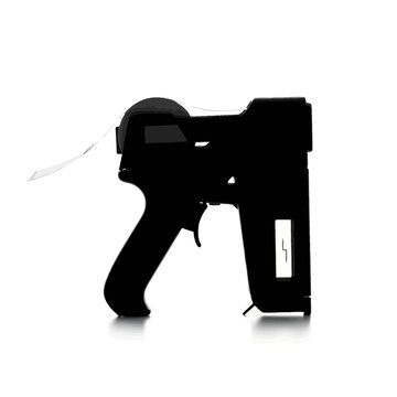 Black silhouette of a taser gun.