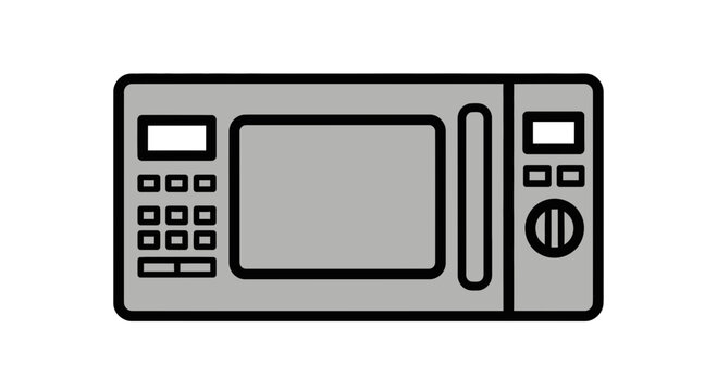 Microwave Oven Kitchen Appliance Device.